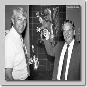 Engineering Superintendant Harry Wykes with Adam Thomson